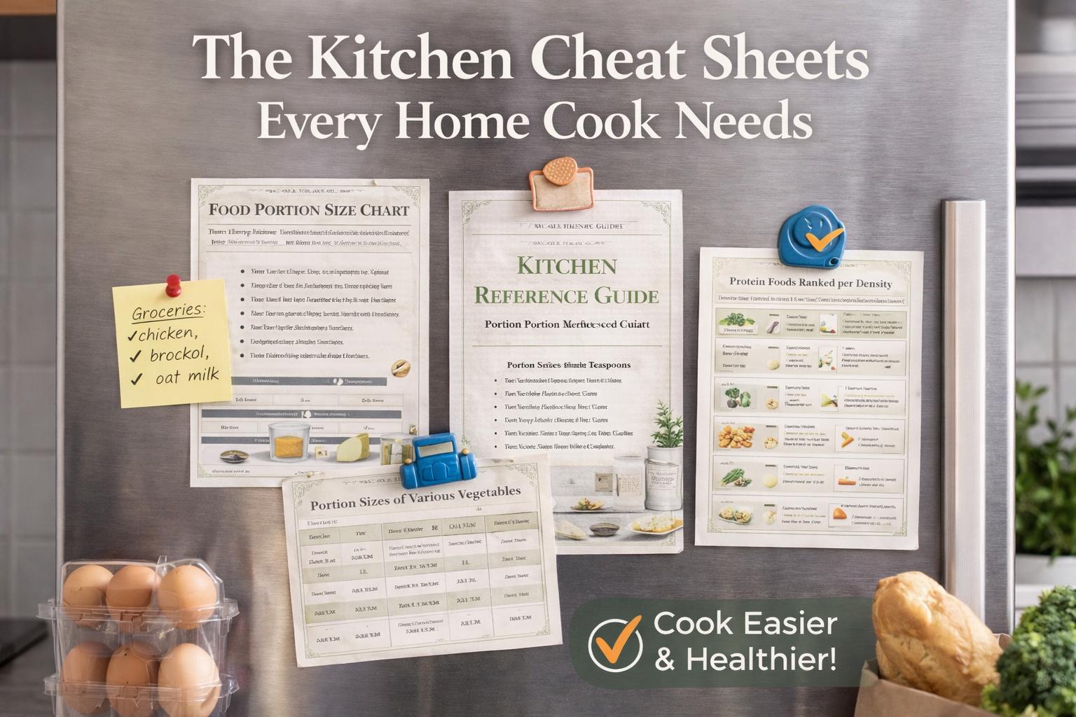 Kitchen Reference Guide Printable Bundle | Cooking Conversion Charts ...