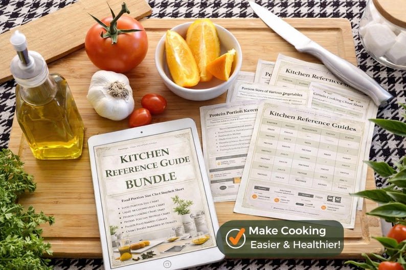 Kitchen Reference Guide Printable Bundle | Cooking Conversion Charts ...