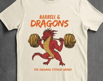 Dungeons and Dragons Parody Workout Tee, Funny Gym DnD Gift, Fitness t-shirt