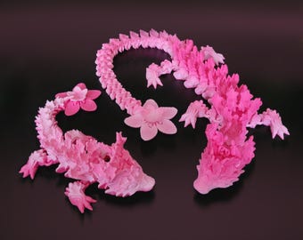 Figura articulada del dragón de primavera: figura impresa en 3D.