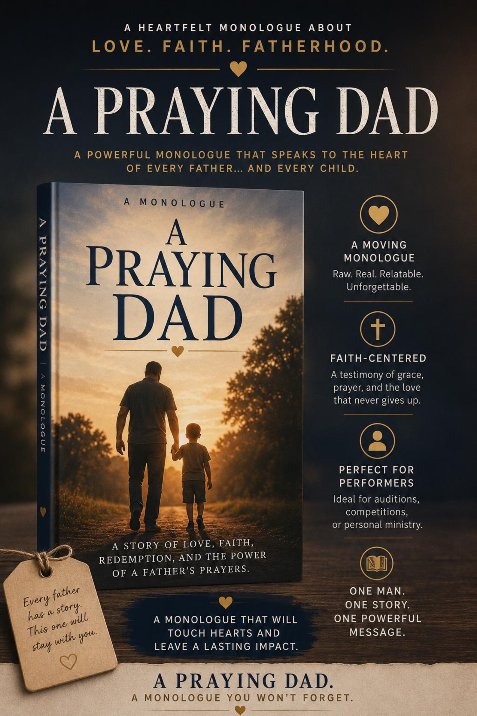 Like Father Script Father’s Day Church Monologue Script | A Praying Dad Christian Drama ...