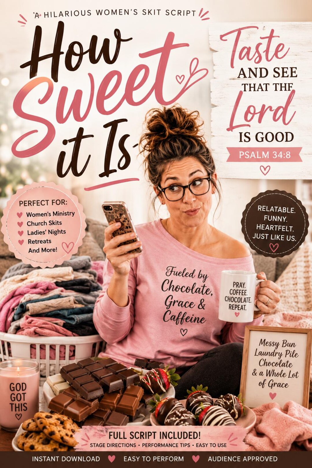 Christian Women’s Monologue Script | How Sweet It is Funny Church Skit ...