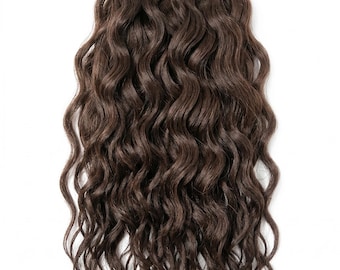 Spanische Welle, doppelter Schussfaden, 100% Echthaar, Quick Weave, Einnähen