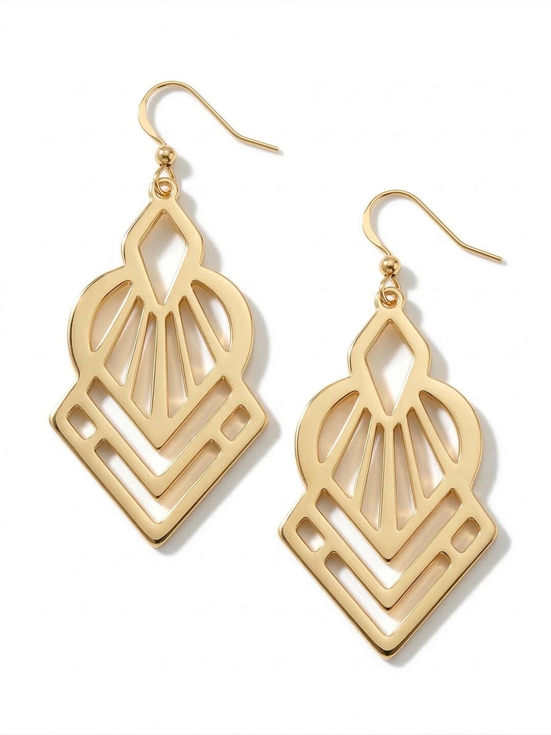 Pomina Artist Drop Earrings in Silver or Gold - Etsy