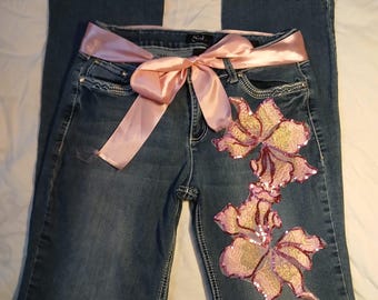 Y2K Reworked Slim Bootcut Jeans – Size 12