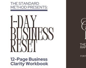 Planificador de negocios imprimible de 1 día / Planificador para pequeñas empresas en PDF / Cuaderno de productividad para emprendedores / Descarga instantánea