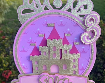 Cake topper princesa/corona/reina
