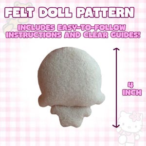 Chibi Filz Charakter Puppe Schnittmuster für Anfänger