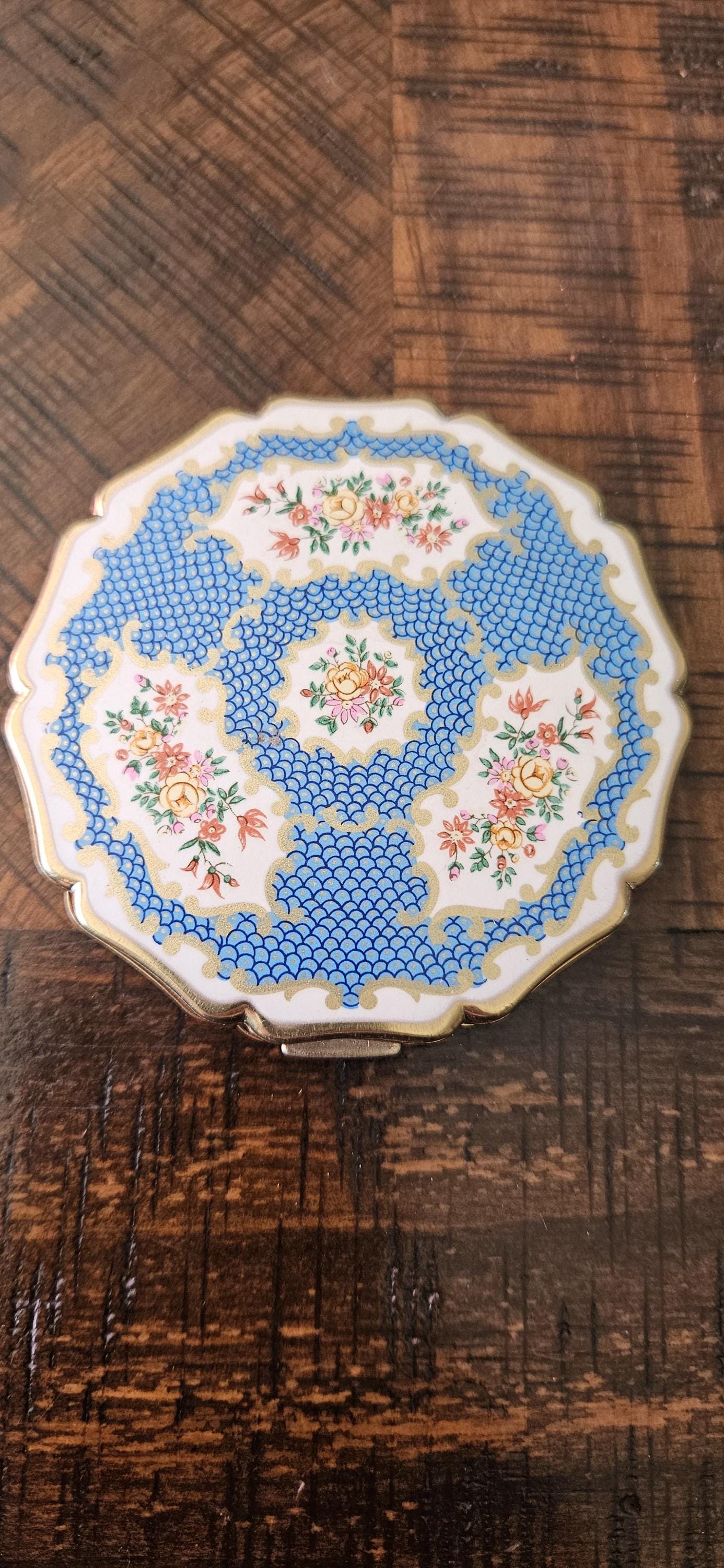 Vintage Stratton Enameled Compact - Etsy