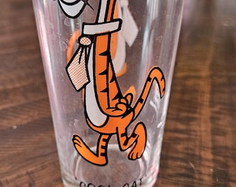 Vintage Pepsi Collector Glassware - Cool Cat
