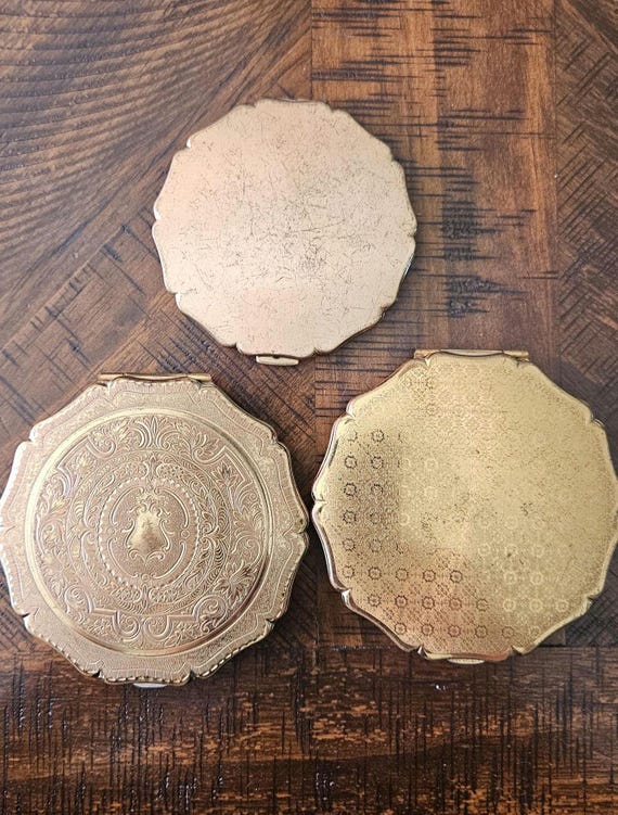 Vintage Stratton Compacts - Sold as a Set of 3