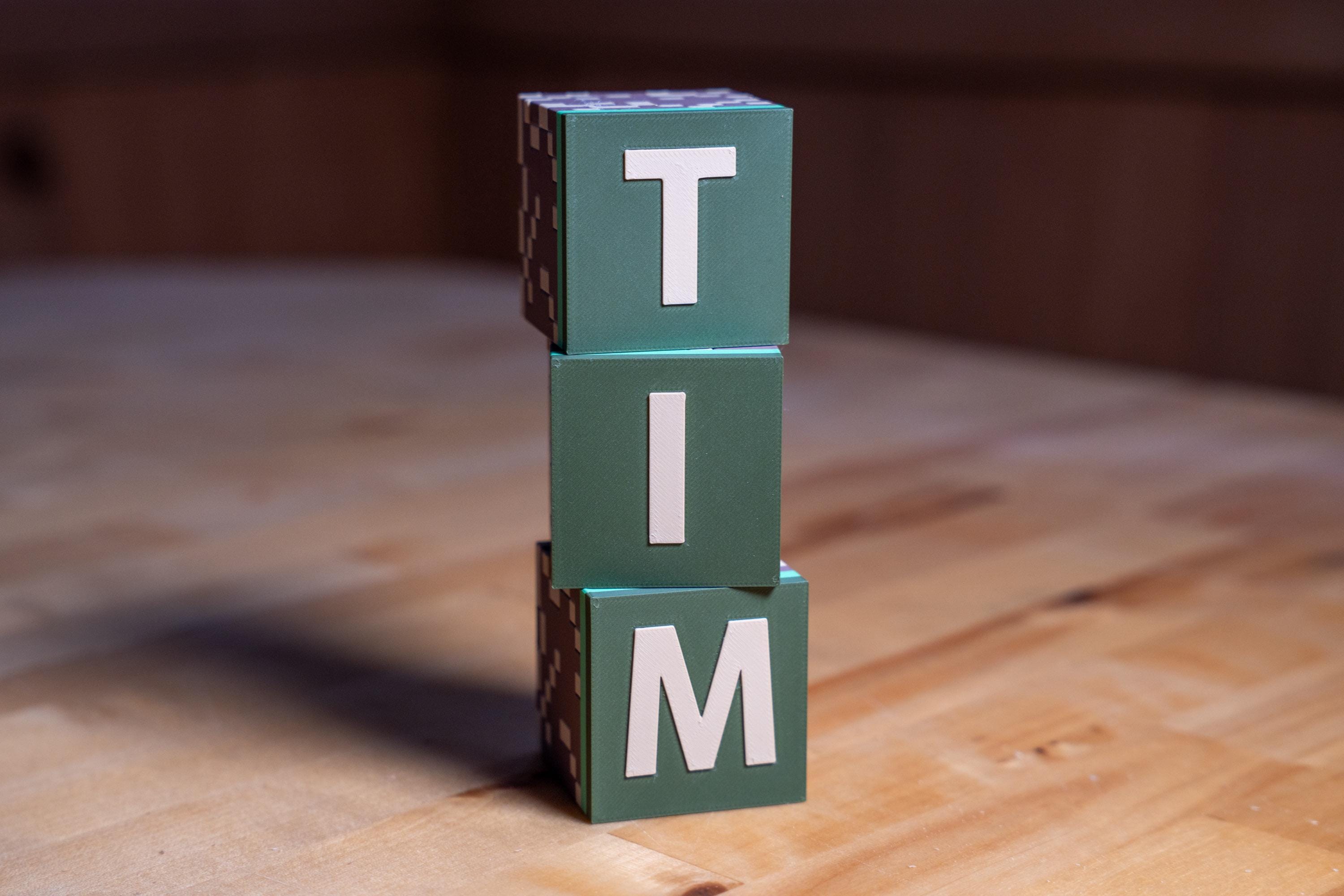 Riley Minecraft Letters Minecraft Style Letter Blocks β Personalized Name Cubes β Gamer Room ...