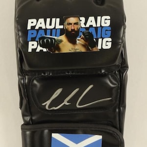 Paul Craig Signed Custom Scotland UFC MMA Glove Pristine Authentication