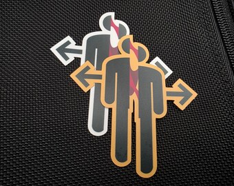 Cheese Pull Safety Guy Stickers