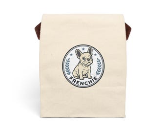Lancheira Frenchie de lona com alça