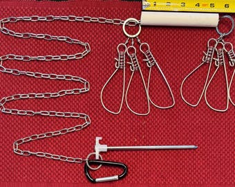 Heavy-Duty Fishing Stringer for Steelhead, Trout – Reliable Chain Stringer Tool