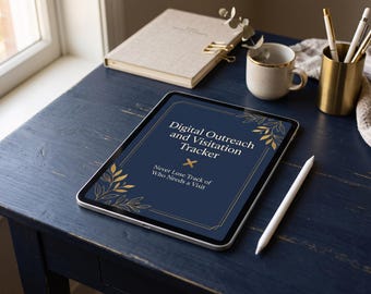 Digital Pastoral Outreach Tracker | GoodNotes Visitation & Prayer Log (PDF)