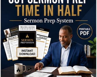 Expository Preaching Worksheet | Verse-by-Verse Sermon Outline Template for Pastors (PDF Download)