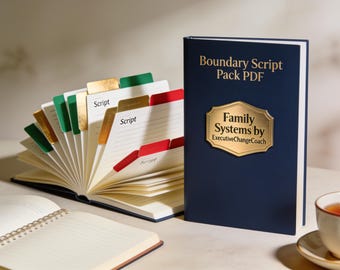 Boundary Script Pack PDF | 40 Ready-to-Use Scripts for Family, Work, Friends, Kids (Digital Download)