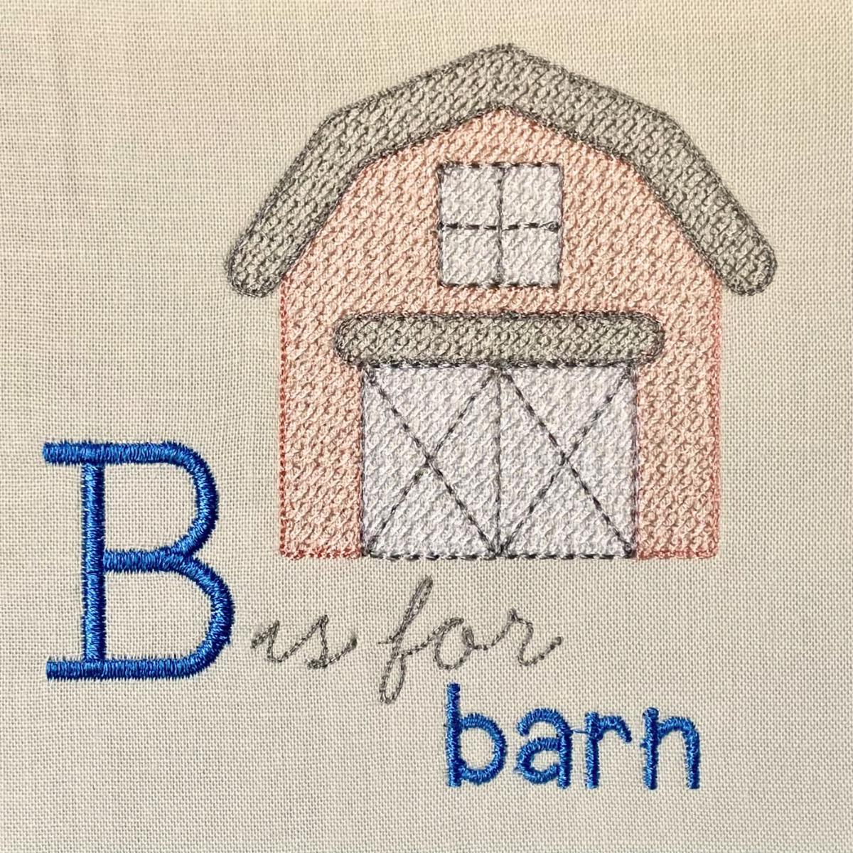 Barnyard Lettering Baby Barnyard Abc's | Set 1 of 3 - Letters A, B, C | Machine Embroidery ...