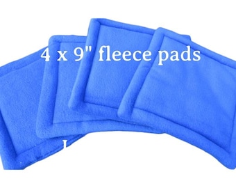 Set of 4 Fleece Guinea Pig Pads – Small Animal Cozy Fleece Liners
