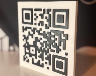 Custom 3D QR Code Sign for Display