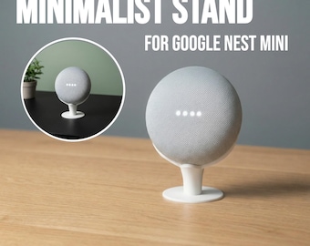 Google Nest Mini Stand (Gen 1 & 2) | Minimalist Speaker Stand | Cable Routing Hole