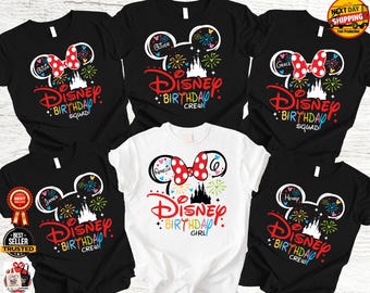 Personalized Disney Birthday Celebration Shirt, Custom Magical Party Tee, Family Event Tops