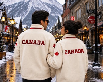 Shane Hollander Sherpa-jas, Heated Rivalry-jas, Canada Maple Leaf fleecejas | Jas geïnspireerd op Canada | Winter cosplay-jas