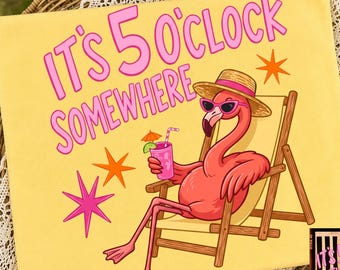 Flamingo PNG, Es ist 5 Uhr irgendwo PNG, Trending PNG, Strand Png, See Png, Viral Png, Leopard Sommer Png, Girly Png, Boutique Png