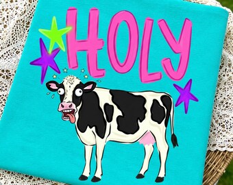 Vaca Santa PNG, PNG de Tendencia, Vaca PNG, Frase Atractiva PNG, Animales PNG, Agricultura PNG, PNG Femenino, Boutique PNG, Gráfico PNG, PNG Divertido