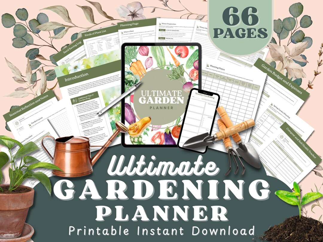 Seasonal Garden Planner, Gardening Journal, Planting Guide, Seed Tracker (PDF Download) - Etsy