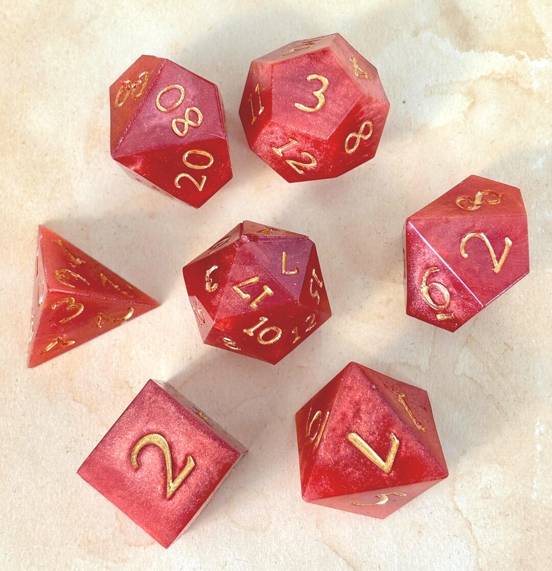 Ruby Fireball - Dice Set - Etsy
