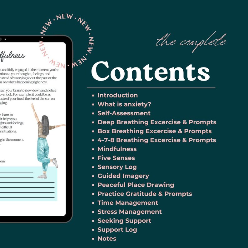 Teen Anxiety Workbook | CBT & DBT Activities for Teens | Mindfulness ...