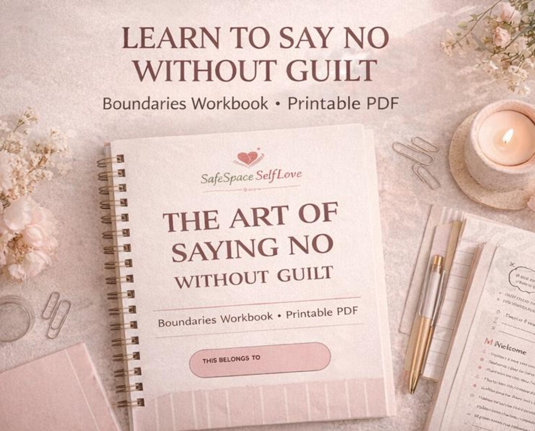Boundaries Workbook, Learn to Say No Without Guilt (printable PDF) - Etsy