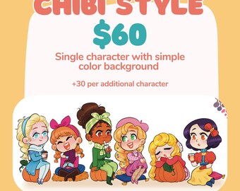 Chibi Portrait Commissions - Handmade By Artist