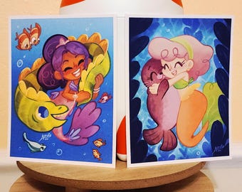 Special Series - Mermaids and Friends Postcards
