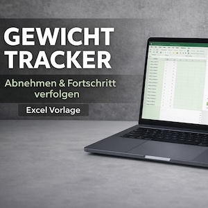 Weight Tracker Excel Template – Track weight loss and habits, measure progress, achieve fitness and goals, Instant Download