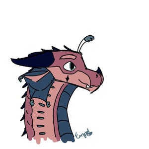 Custom Wings of Fire OC Digital Drawing- Headshot image 3