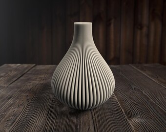 Serenity Wave Flower Vase | Wabi-Sabi Japandi Decor | Custom Sizes and Colors Available