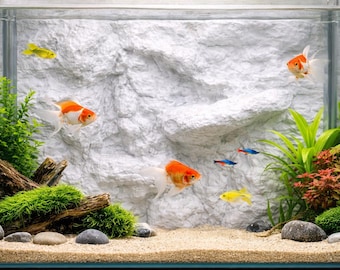 Mountain Rock Wall Aquarium Background Style I | Terrarium Vivarium Backdrop | Reptile Climbing Wall | Color Options Glow-in-the-Dark