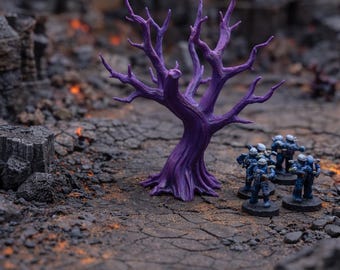 Gnarled Dead Tree Set Style II (Price for 2 trees) | DnD Scatter Terrain | Aquarium & Vivarium Accent | Color Options Glow-in-the-Dark