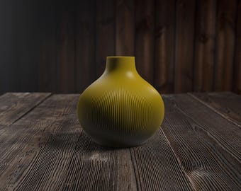 侘び寂びのテクスチャーを施したパラメトリック花瓶｜ジャパンディモダン彫刻装飾｜カスタムサイズとカラーも承ります