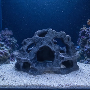 Reef Rock | Aquarium Rock Cave Hide | Fish Tank Decor | Reptile Amphibian Hide | Custom Size and Glow in the Dark Options