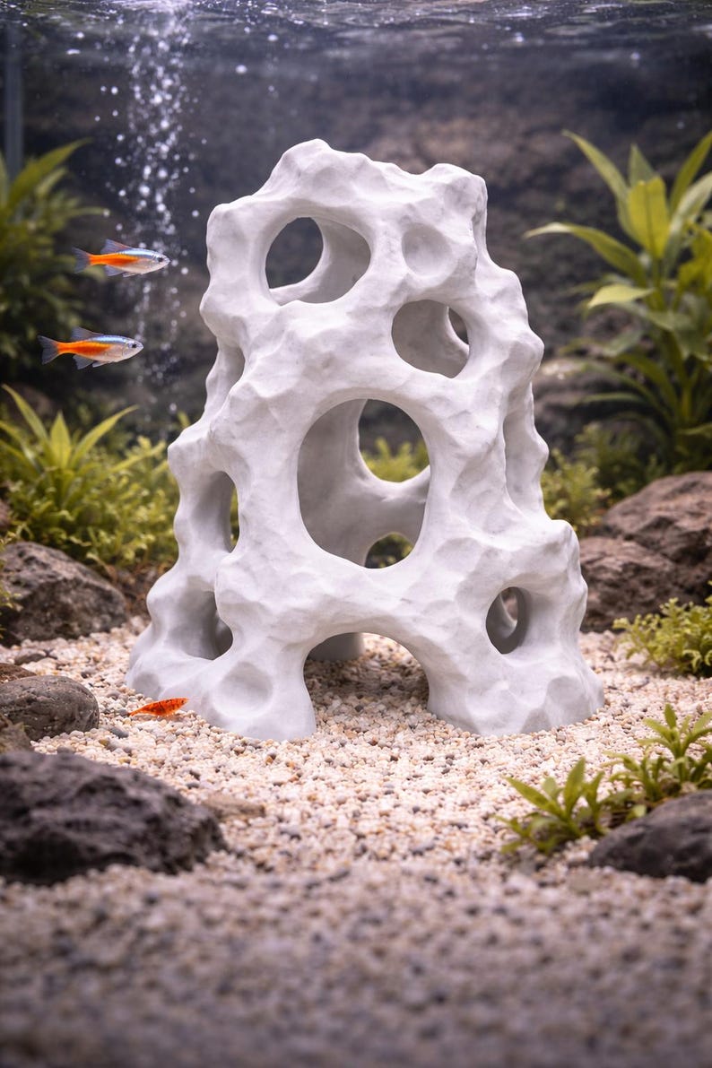 Reef Rock Tall Aquaspace Cave | Aquarium Fish Hide | Reptile Amphibian ...