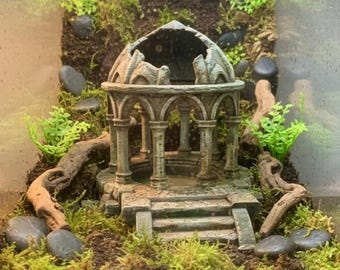 Pavilion Dome Ruins 3D Decor | Terrarium & Vivarium Decor | DnD, Wargaming Terrain | Custom Sizes and Glow/Color Options