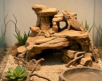 Canyon Rock | Terrarium & Vivarium Decor | DnD, Wargaming Terrain | Custom Sizes and Glow/Color Options