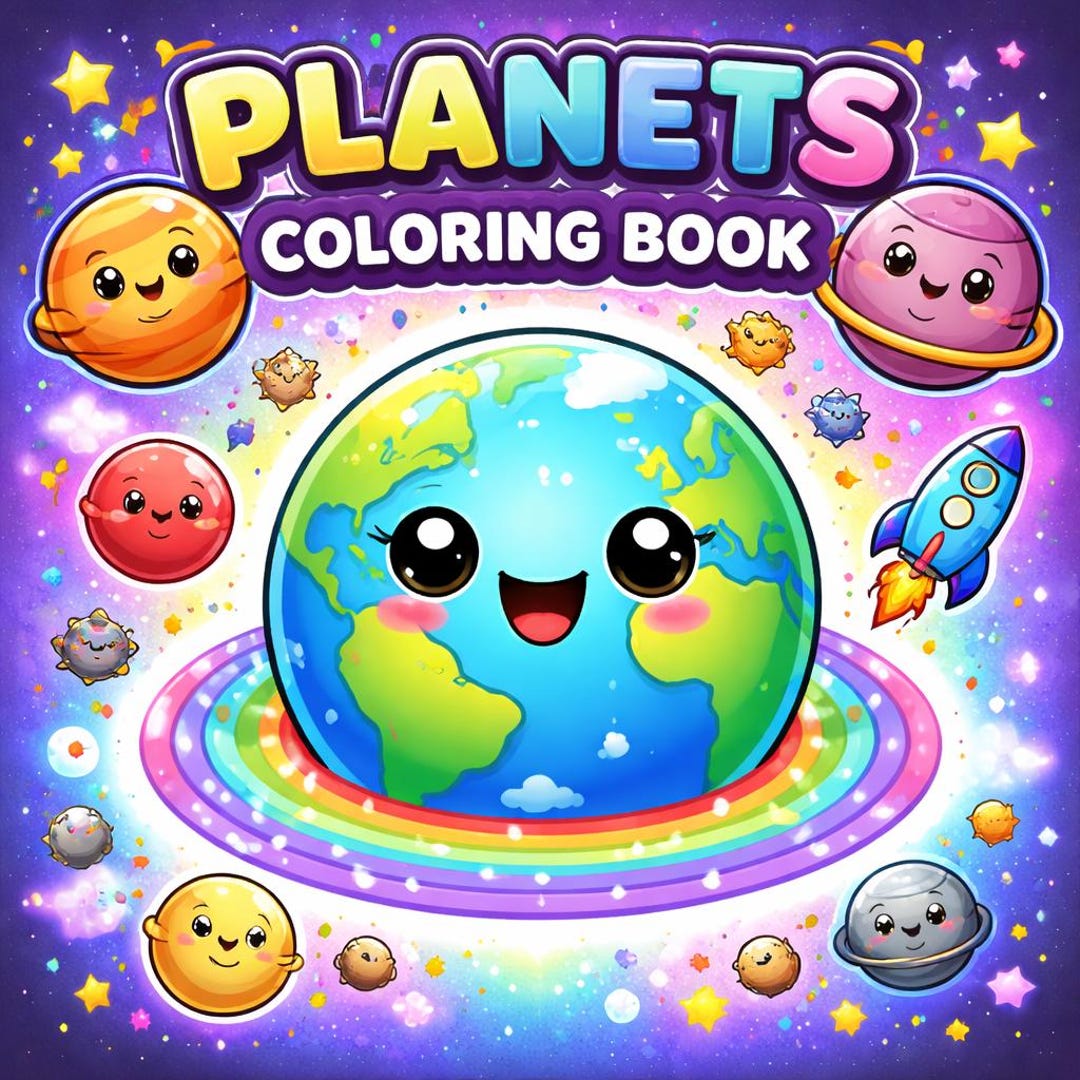 Planets Coloring Book for Kids PDF | Solar System Coloring Pages ...
