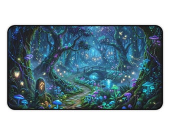 Alfombrilla de escritorio Sendero del Bosque Encantado / Alfombrilla de ratón Bosque de Setas Fantásticas