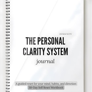 Personal Clarity System-dagboek met harde kaft | Doelen stellen, levensorganisatie, mindsetplanner